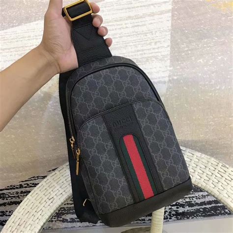 gucci belt bag men outfit|gucci sling bags men's.